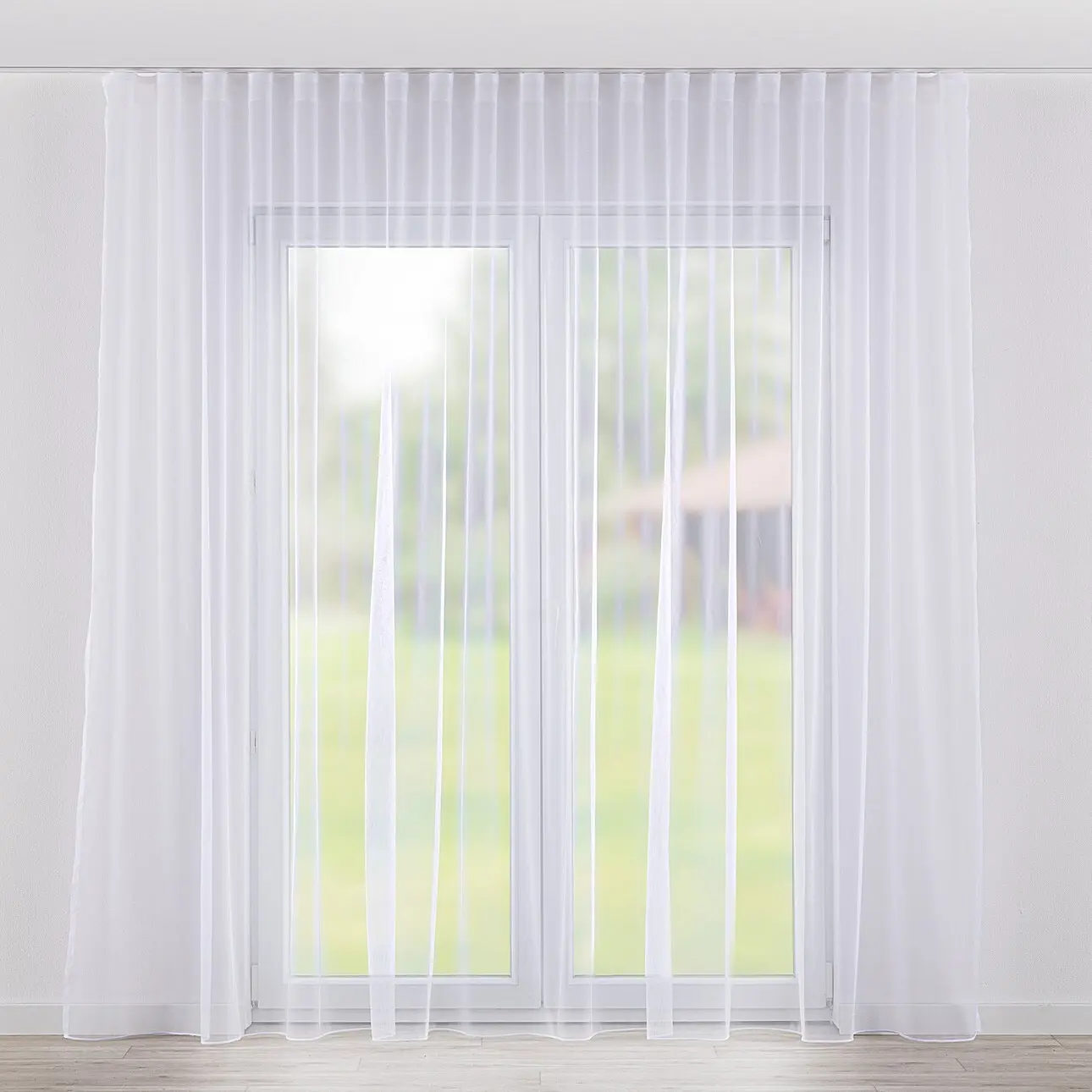Dekoria Záclona na řasící pásce Wave, bílá, Voile - Voál, 179-26