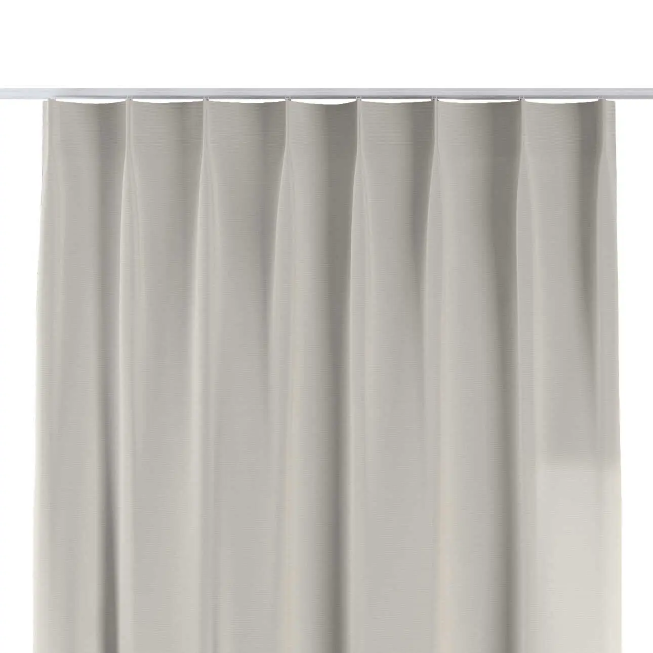 Dekoria Závěs na jednotlivých háčcích flex, stříbrošedá, Cotton Panama, 702-45