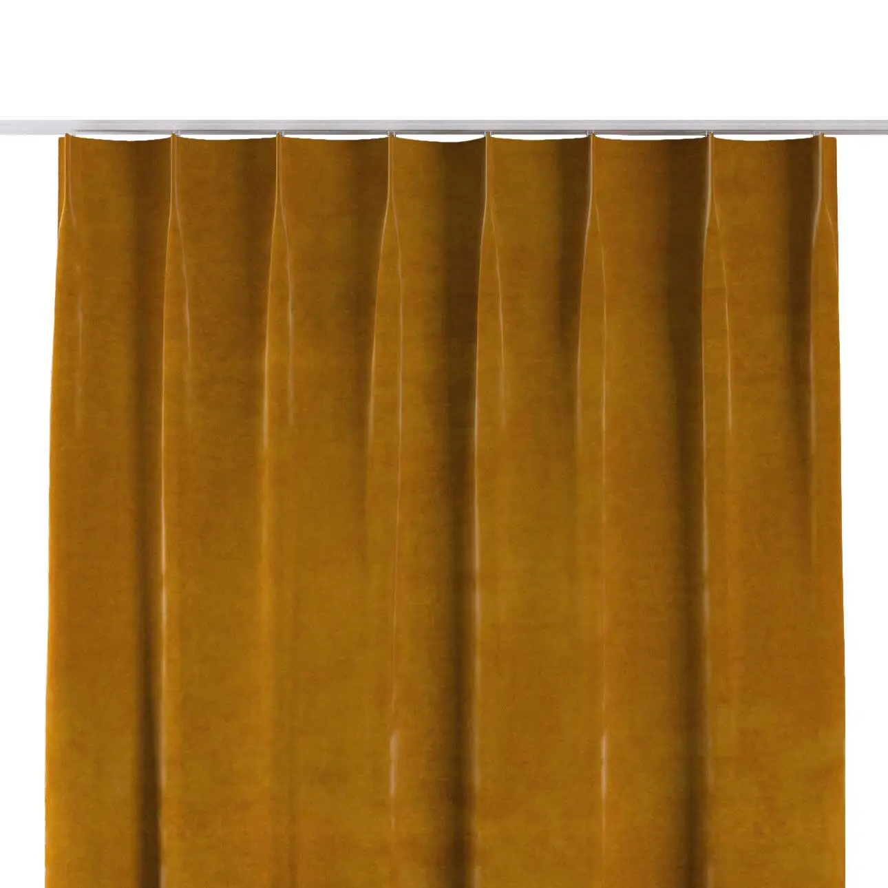 Dekoria Závěs na jednotlivých háčcích flex, medová, Velvet, 704-23