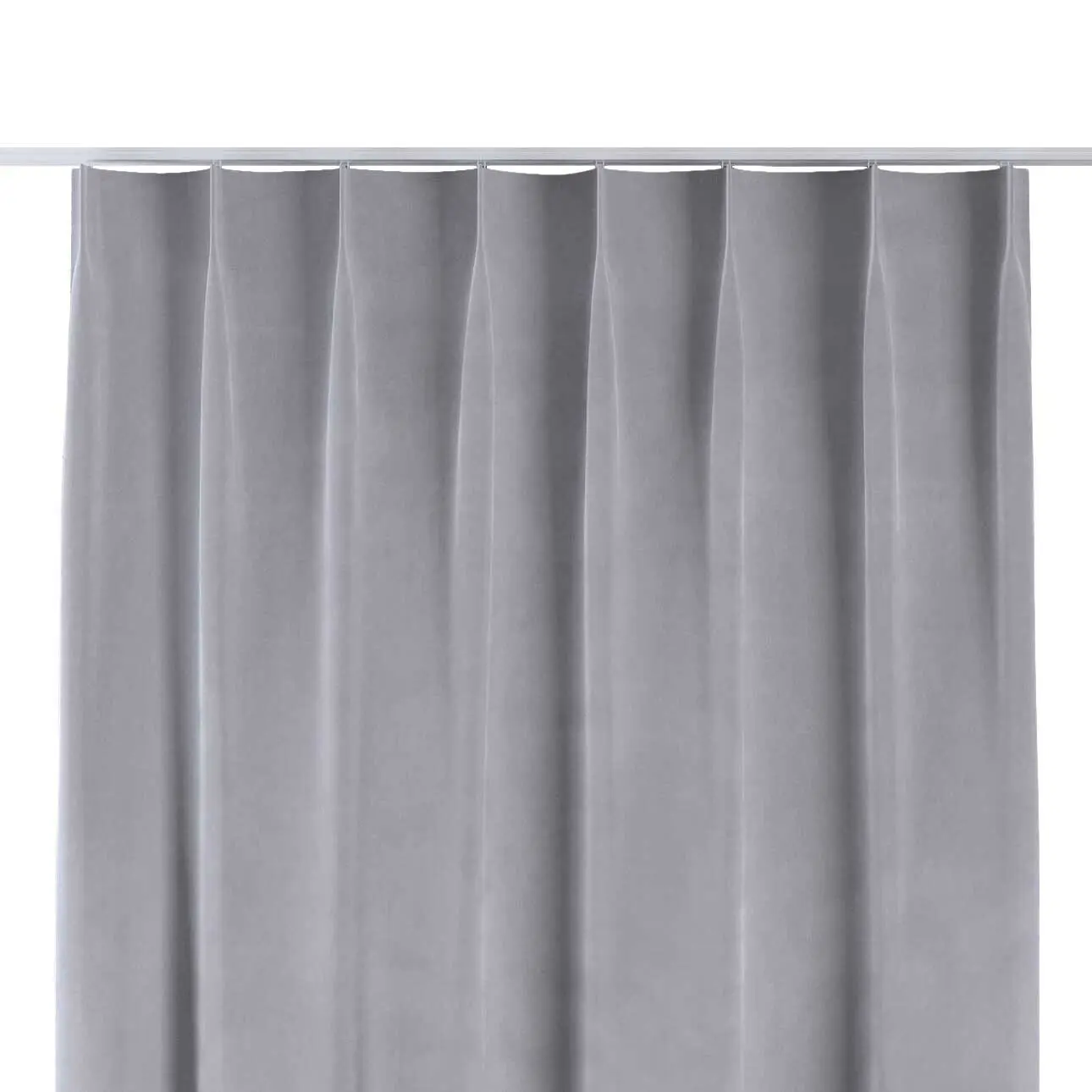 Dekoria Závěs na jednotlivých háčcích flex, stříbro-šedá, Velvet, 704-24