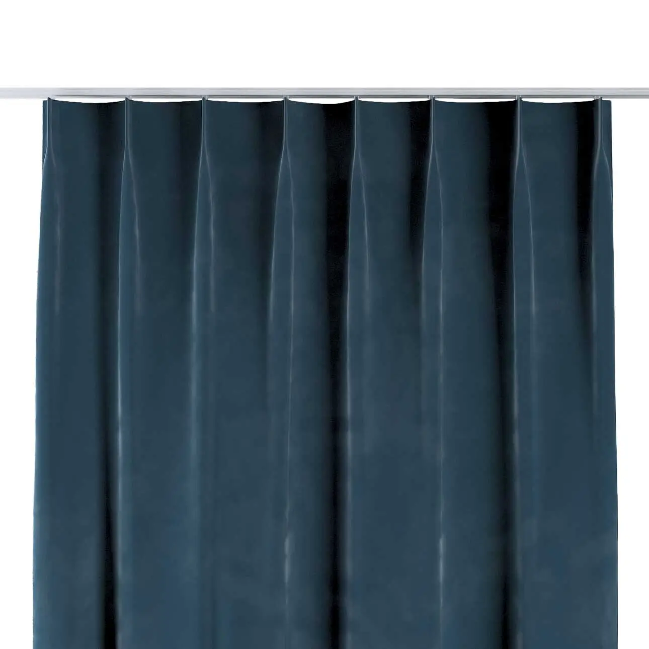 Dekoria Závěs na jednotlivých háčcích flex, staroněmecká modrá, Velvet, 704-16