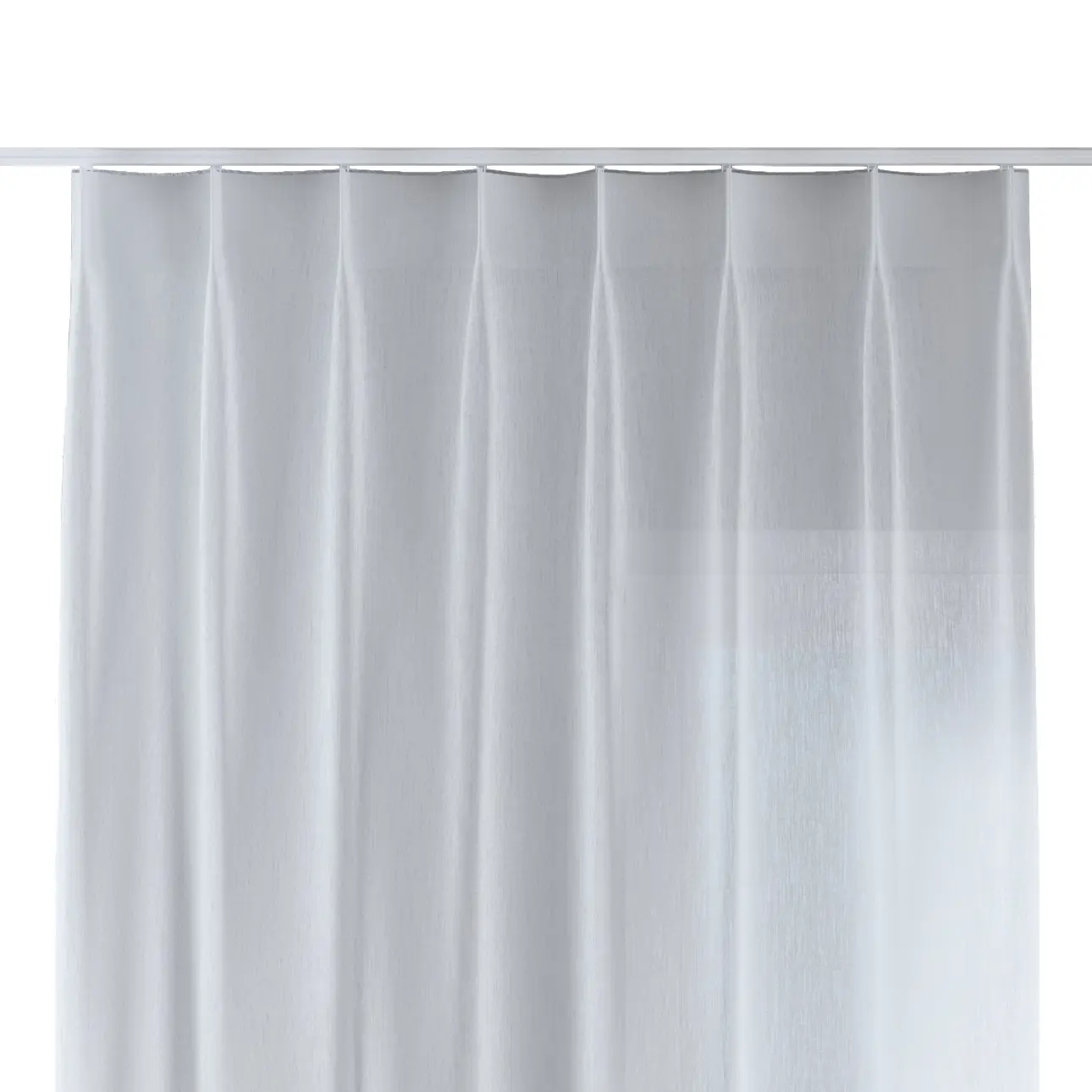 Dekoria Závěs na jednotlivých háčcích flex, bílá, Delicate Premium, 144-57