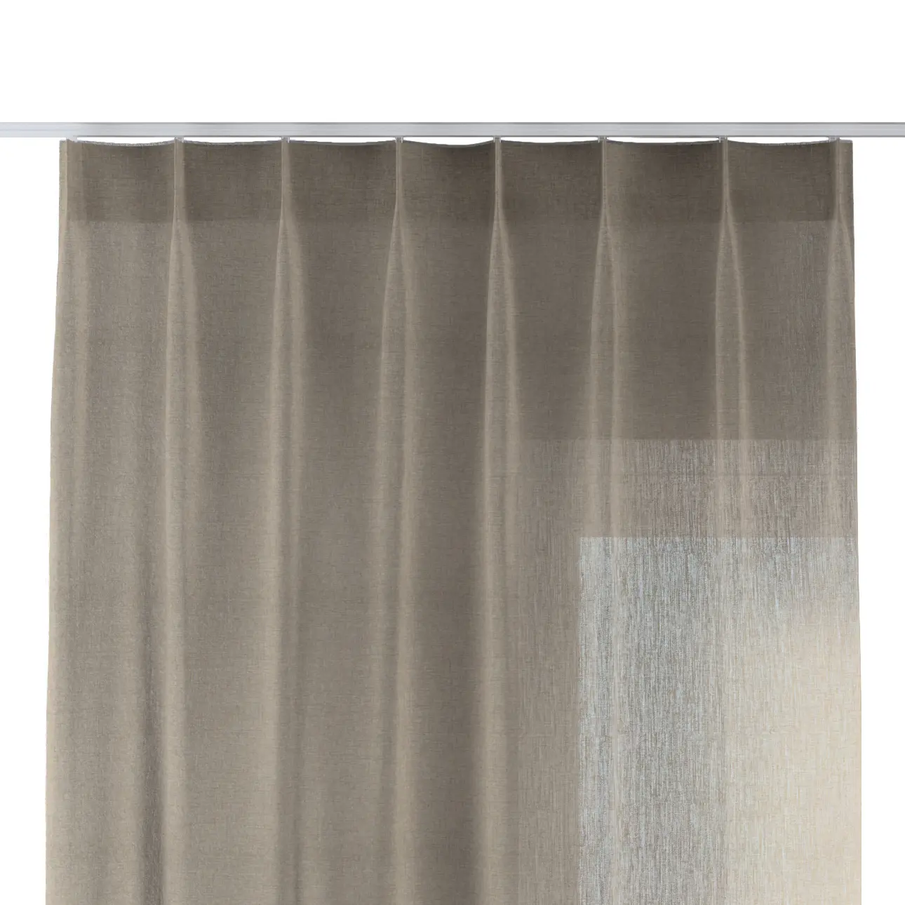 Dekoria Závěs na jednotlivých háčcích flex, béžová, Delicate Premium, 144-61