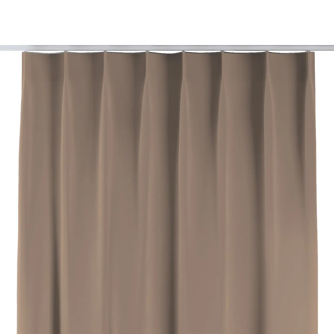 Dekoria Závěs na jednotlivých háčcích flex, mocca, Crema, 144-67