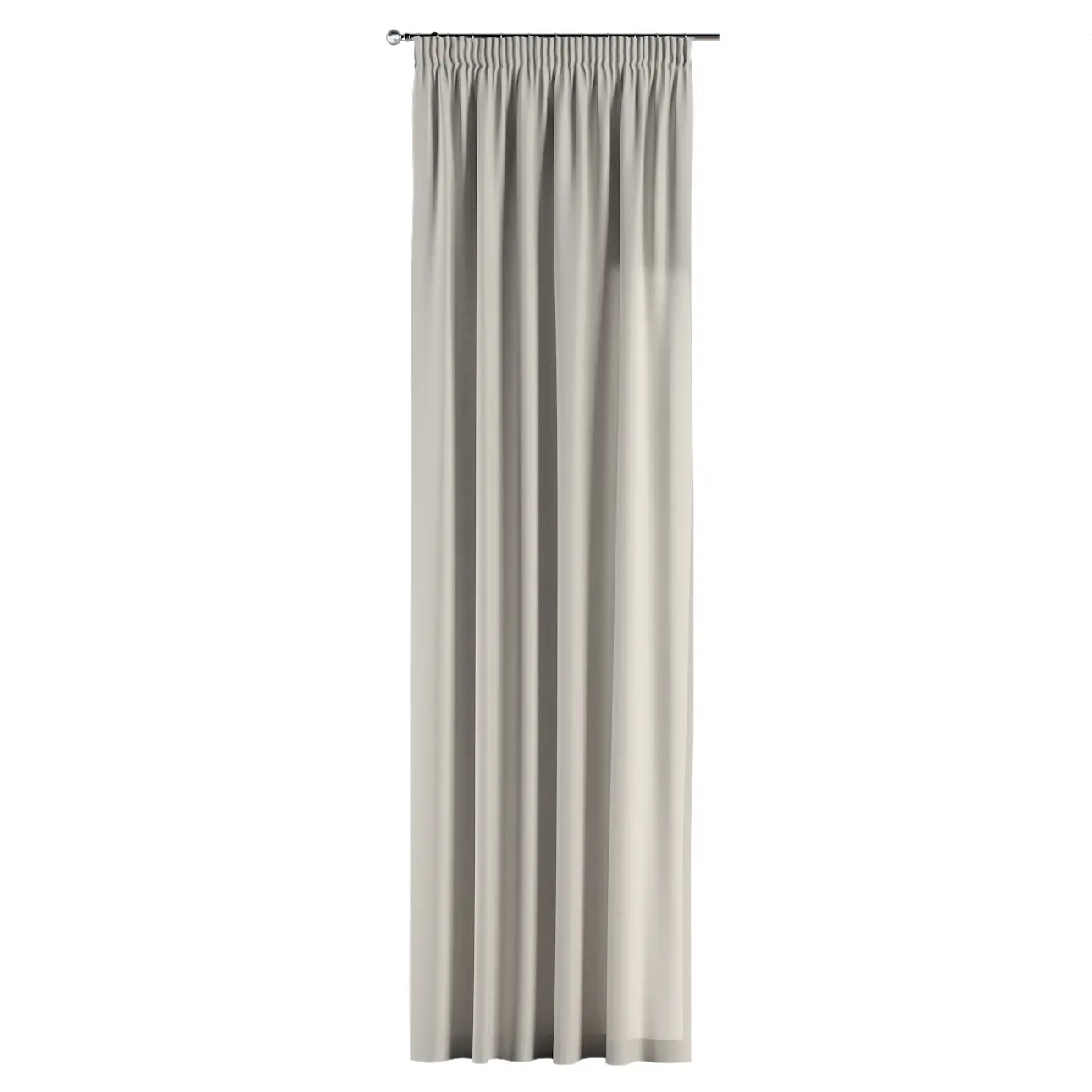Dekoria Závěs s řasící páskou, stříbrošedá, Cotton Panama, 702-45