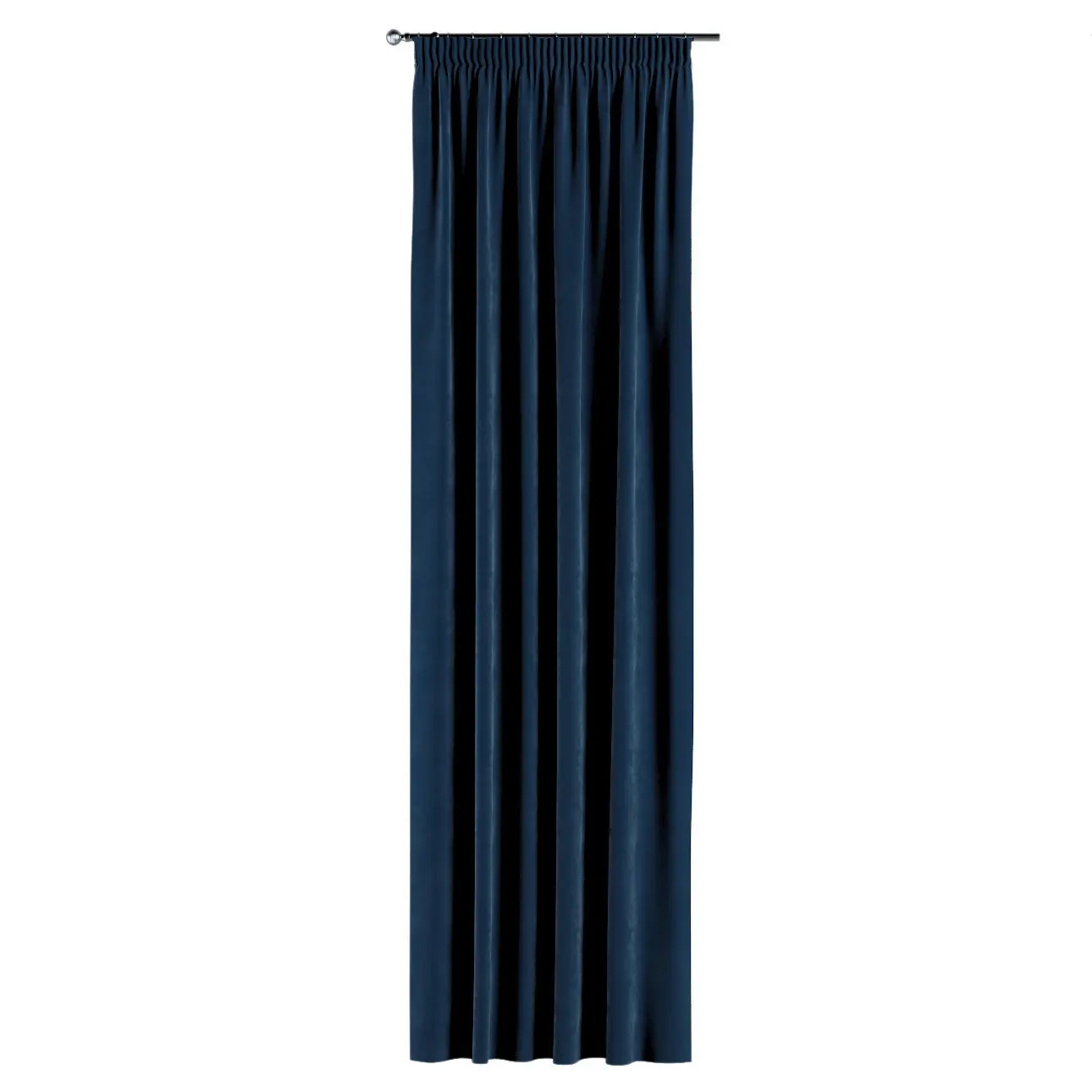 Dekoria Závěs s řasící páskou, tmavě modrá, Velvet, 704-29