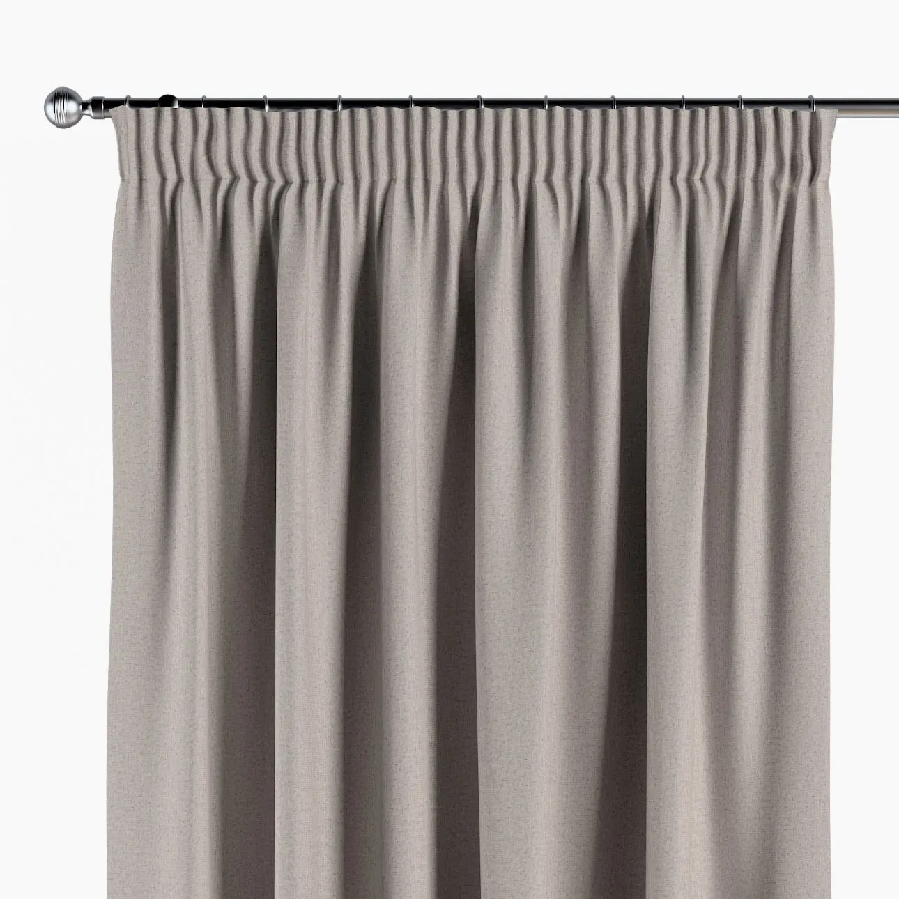 Dekoria Závěs s řasící páskou, tmavě béžová, Blackout Soft, 269-25