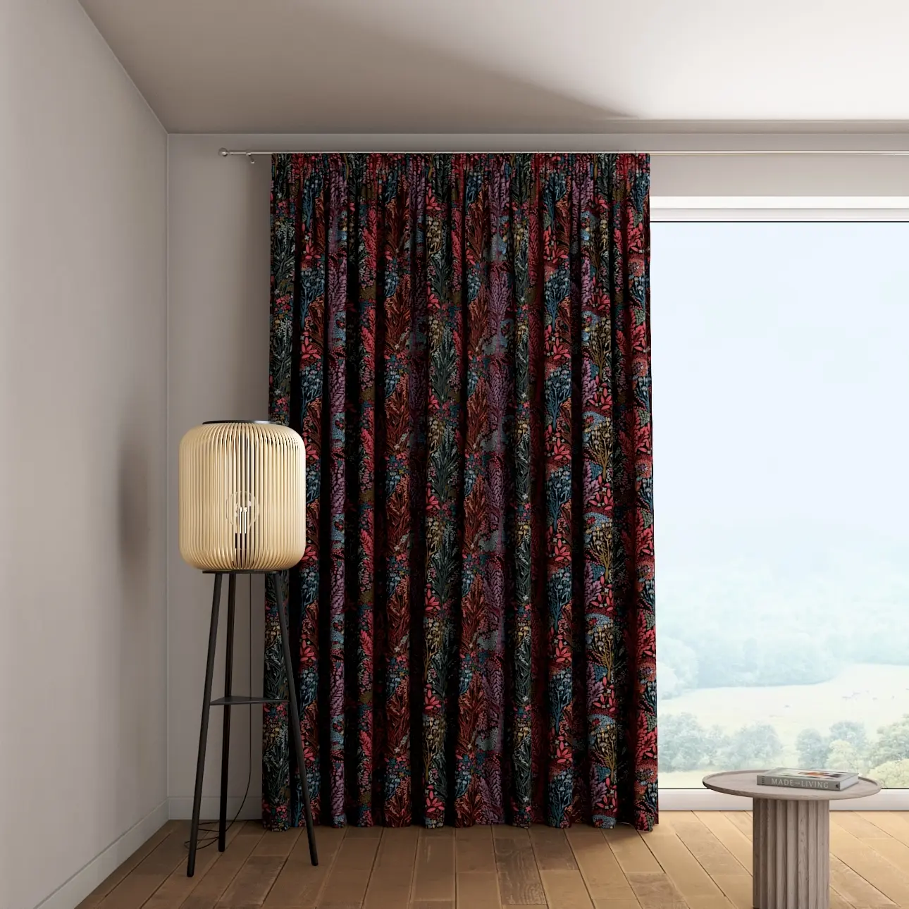 Dekoria Závěs s řasící páskou, barevné, Intenso Premium, 144-26