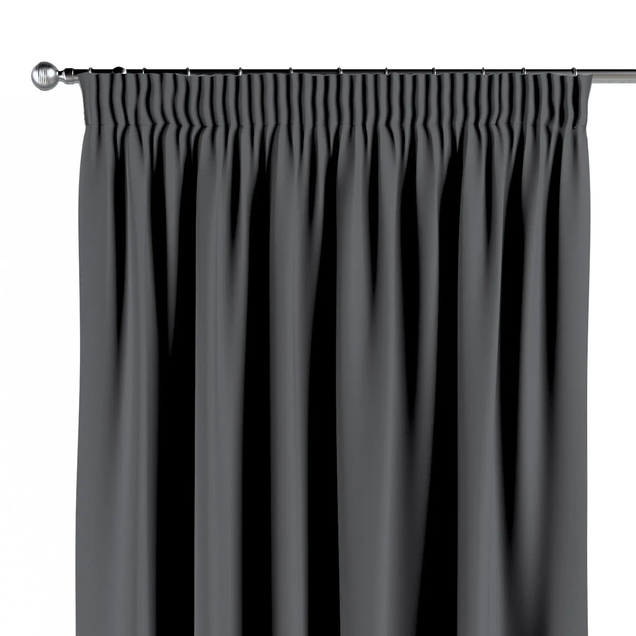 Dekoria Závěs s řasící páskou, grafit, Blackout FR Premium, 269-29
