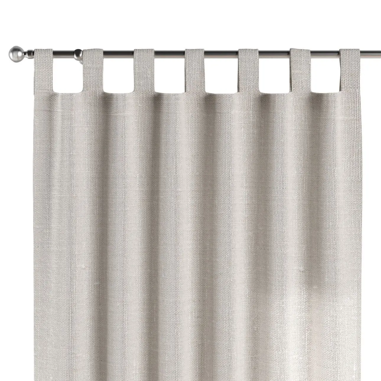 Dekoria Závěs na poutkach, bílá, Linen, 392-04