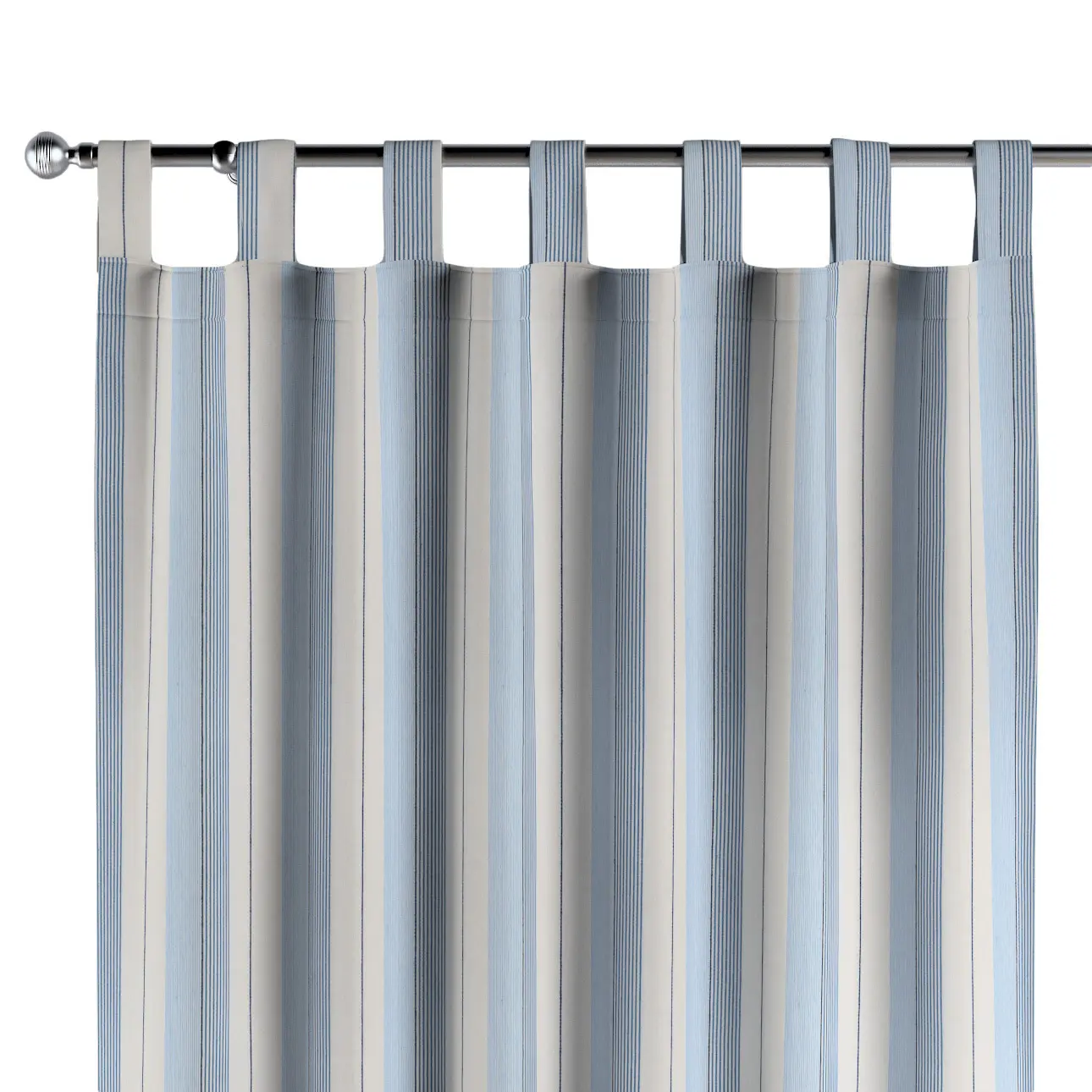 Dekoria Závěs na poutkach, modré pásy, Vibes, 144-98