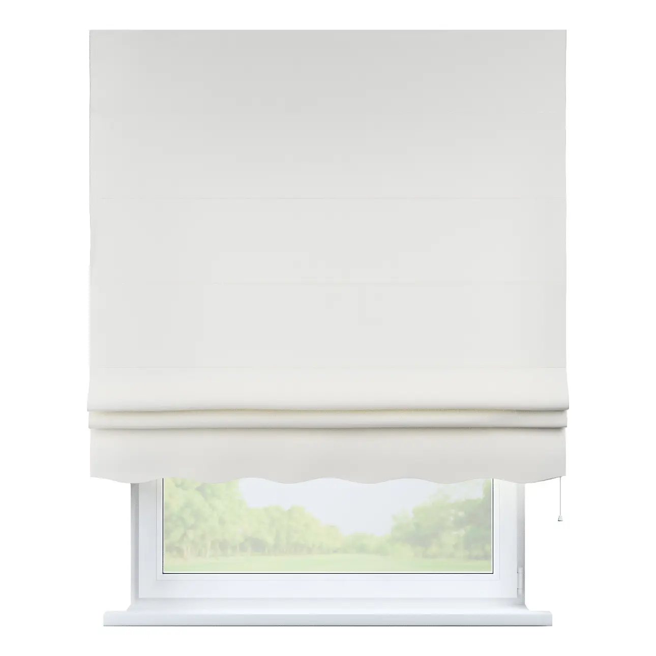 Dekoria Římská roleta Firenze, sněhová bílá, Cotton Panama, 702-49