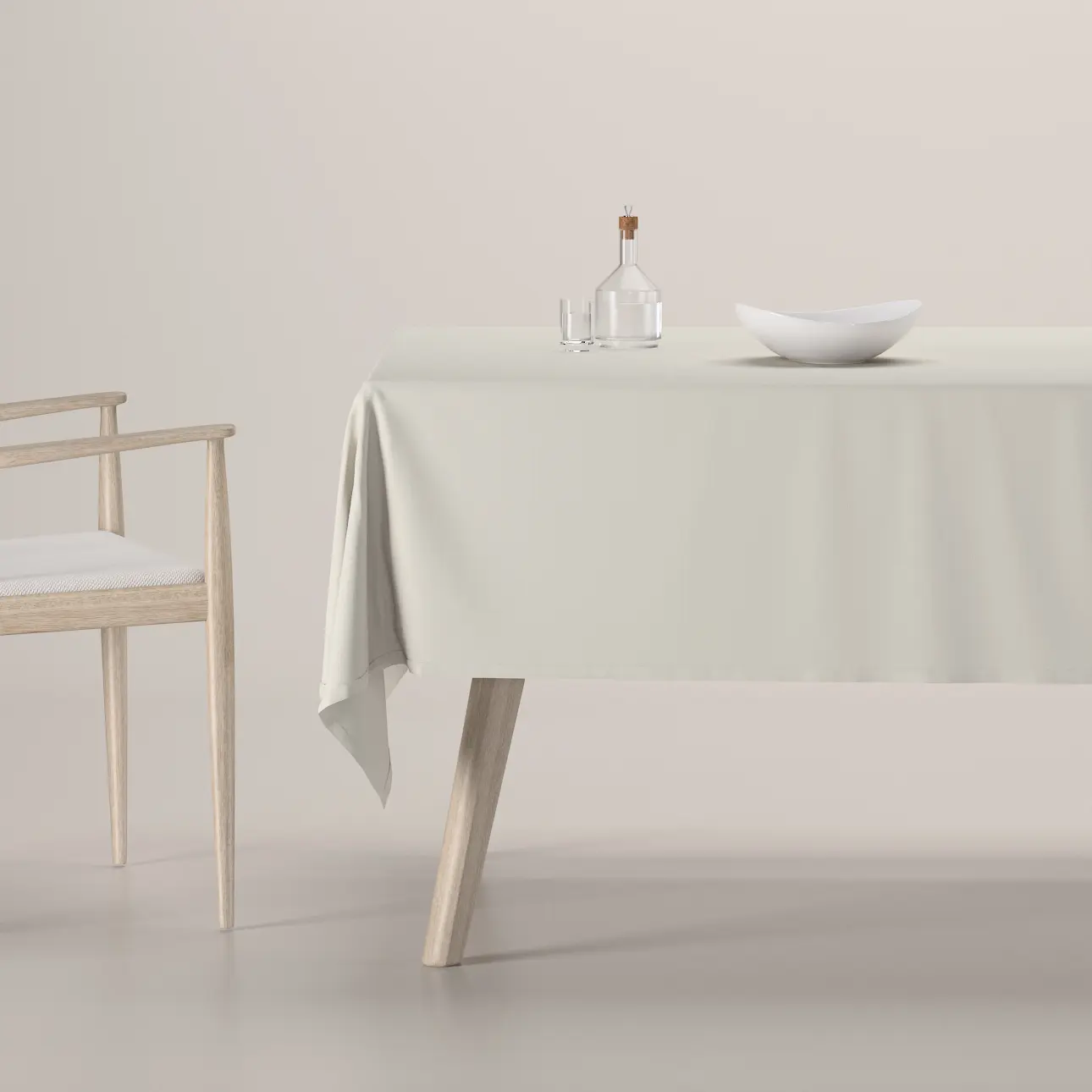 Dekoria Ubrus obdélníkový, stříbrošedá, Cotton Panama, 702-45