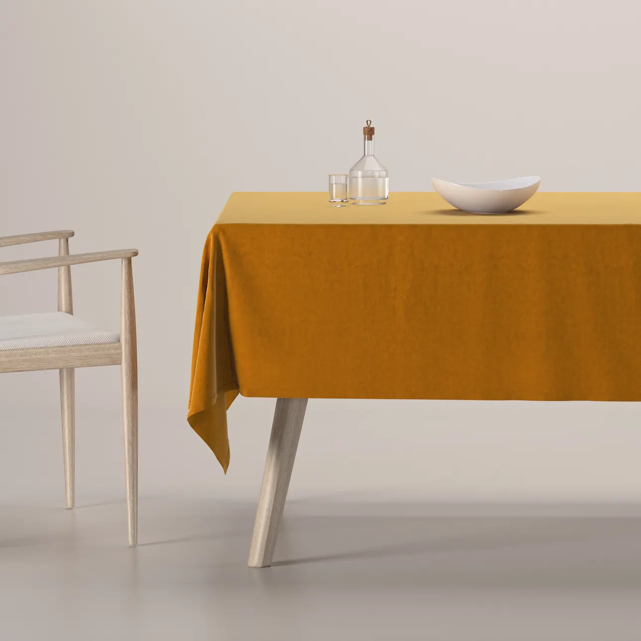 Dekoria Ubrus obdélníkový, medová, Velvet, 704-23