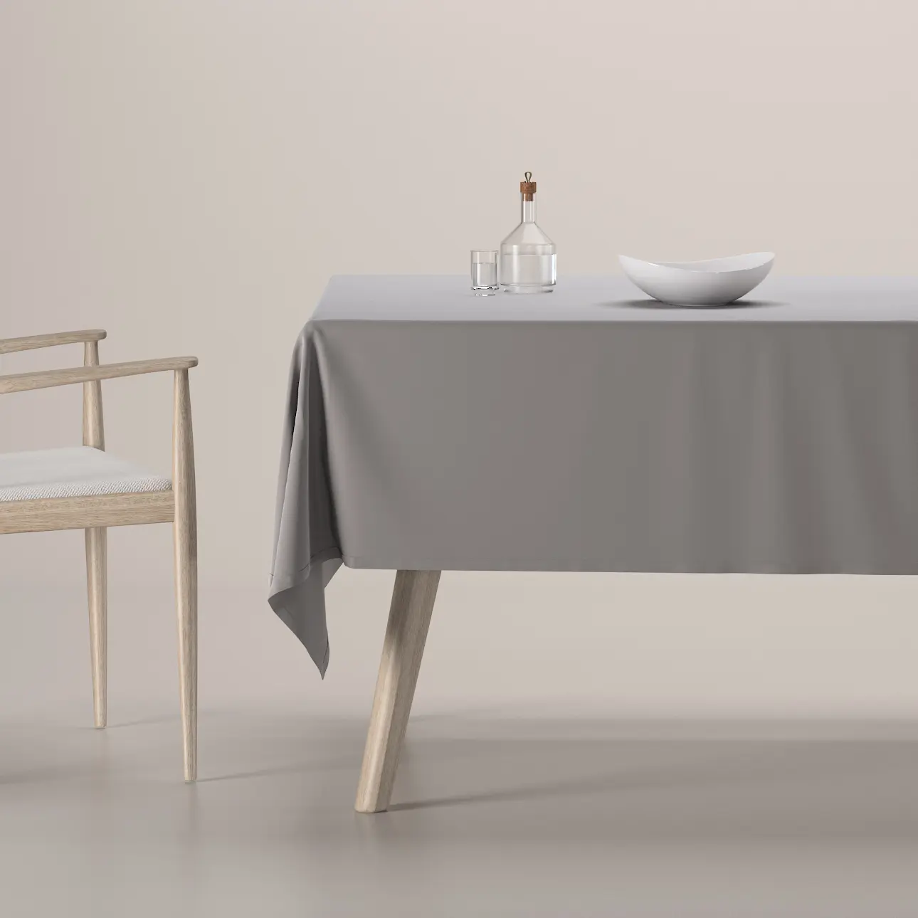 Dekoria Ubrus obdélníkový, greige, Velvet, 704-11
