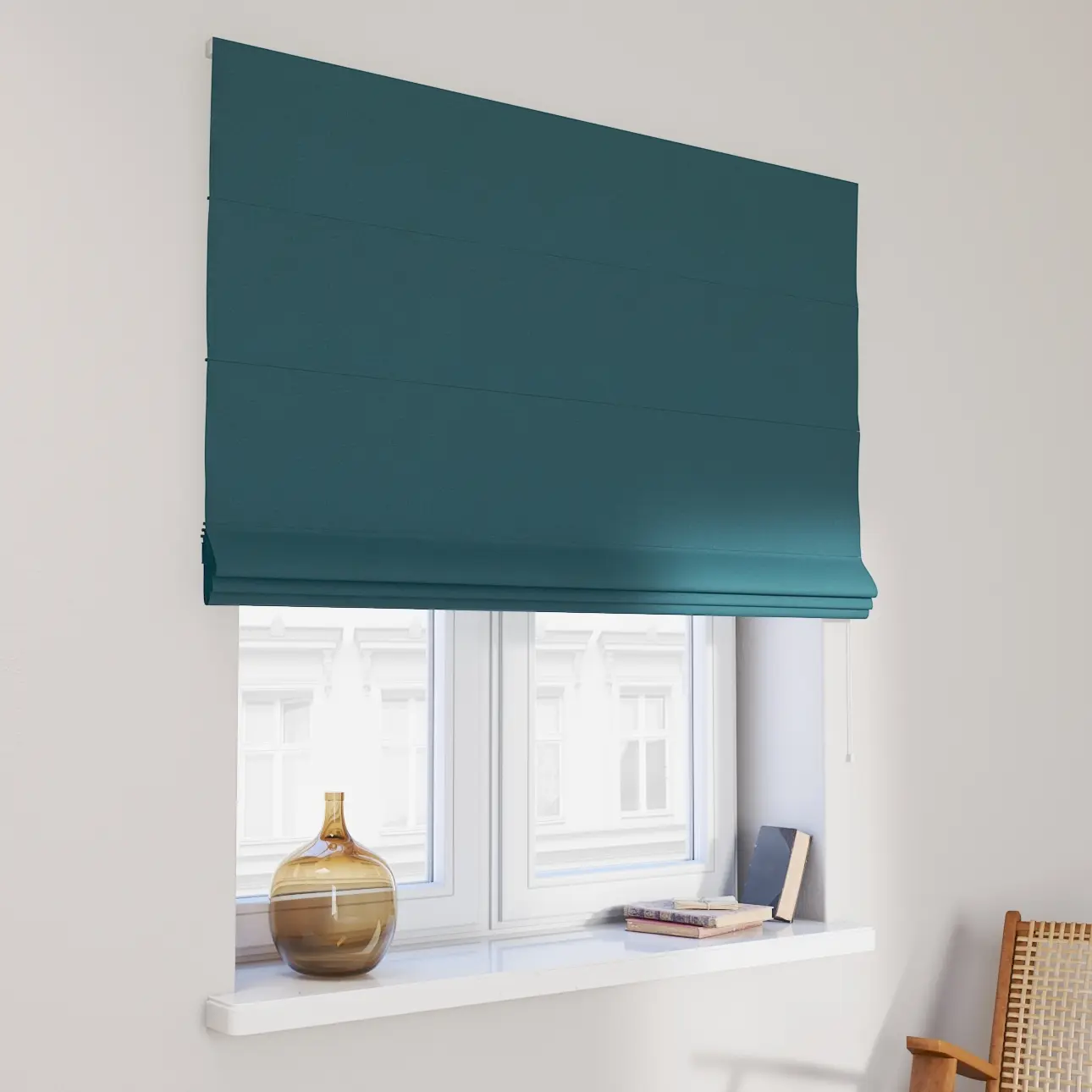Dekoria Římská roleta Capri, modrá, Blackout Soft, 269-24