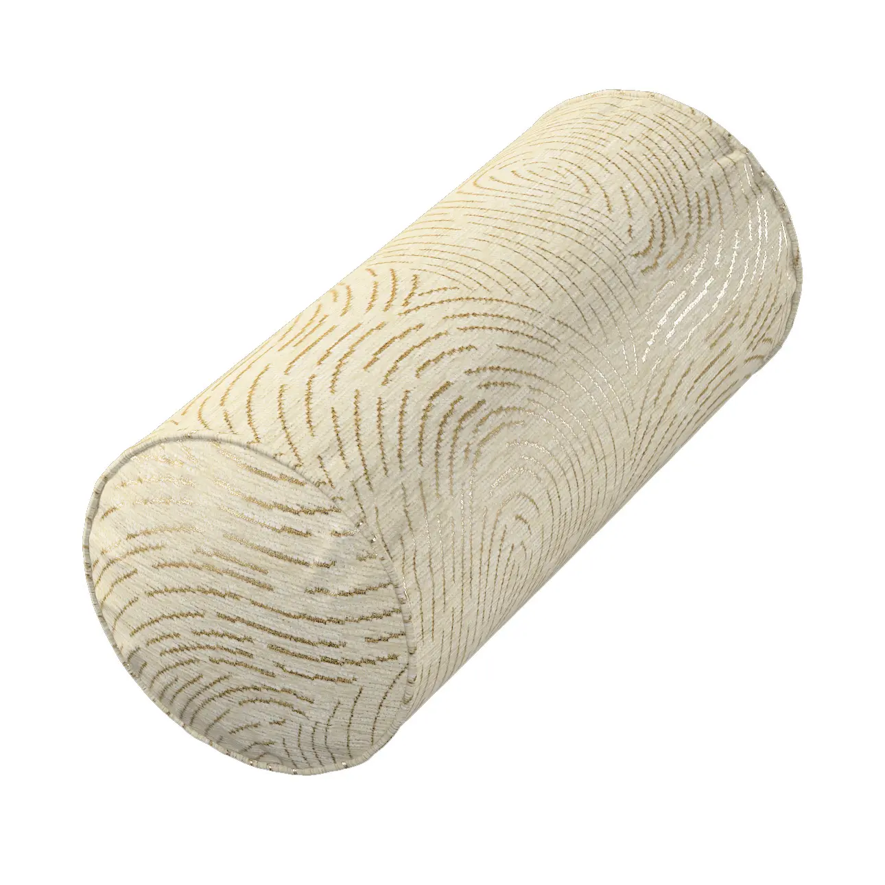 Dekoria Potah na válec IKEA Ektorp, béžová a zlatá, válec Ektorp  průměr 15cm, délka 35cm, Living Plus, 162-07