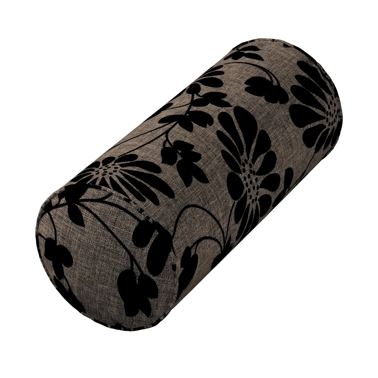 Dekoria Potah na válec IKEA Ektorp, hnědá a černá, válec Ektorp  průměr 15cm, délka 35cm, Living Plus, 162-10