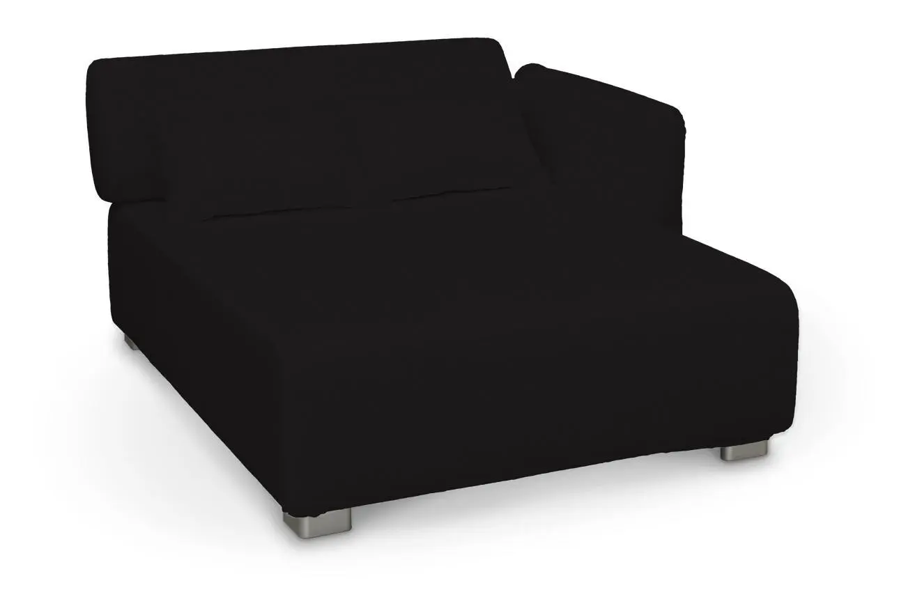 Dekoria Potah na pohovku Mysinge dlouhý, Black - černá, pohovka Mysinge long, Cotton Panama, 702-50