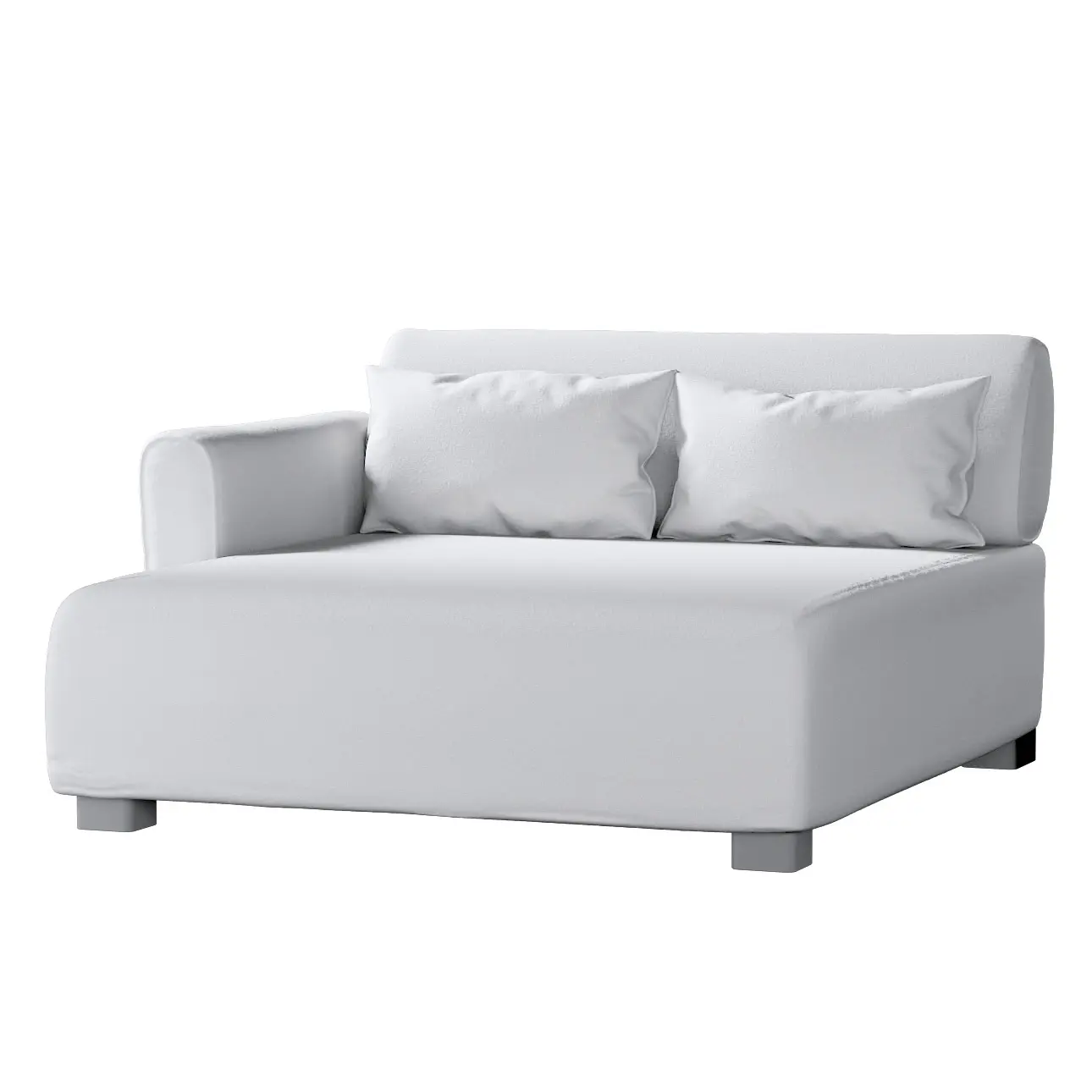 Dekoria Potah na pohovku Mysinge dlouhý, bílá, pohovka Mysinge long, Boucle Teddy, 702-80