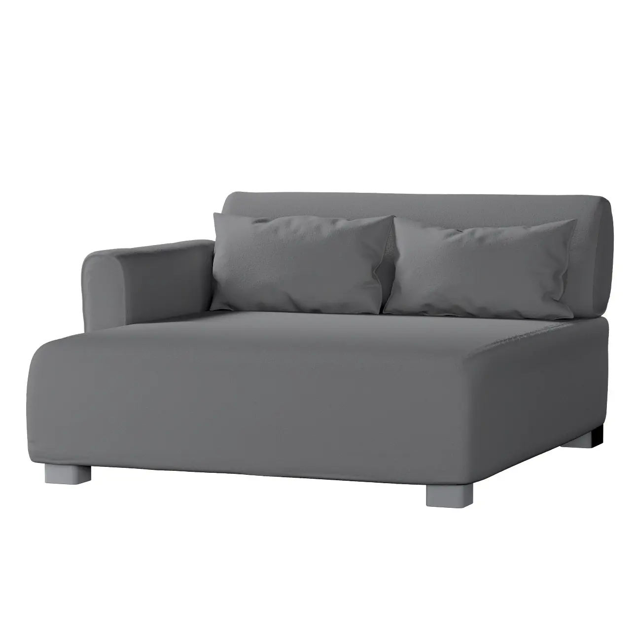 Dekoria Potah na pohovku Mysinge dlouhý, tmavě šedá, pohovka Mysinge long, Boucle Teddy, 702-83