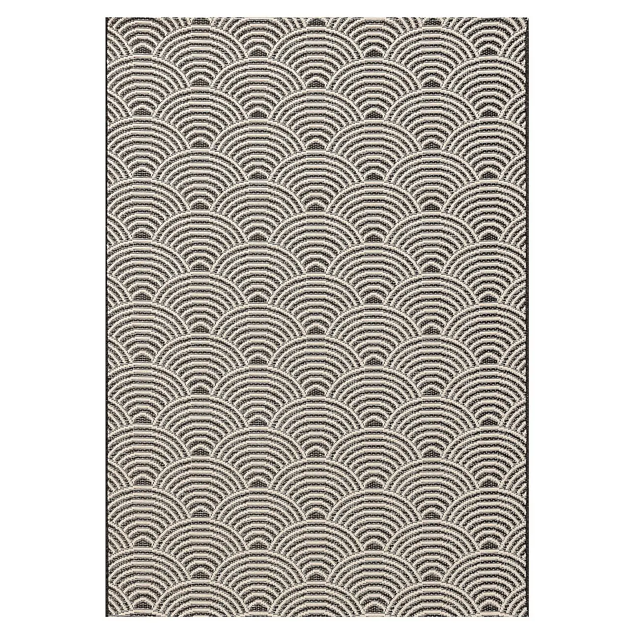 Dekoria Koberec Jersey Home beige/black 120x170cm, 120x170cm