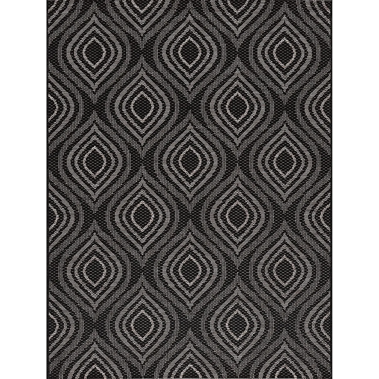Dekoria Koberec Breeze black/ clif grey 120 x 170 cm, 120 x 170 cm