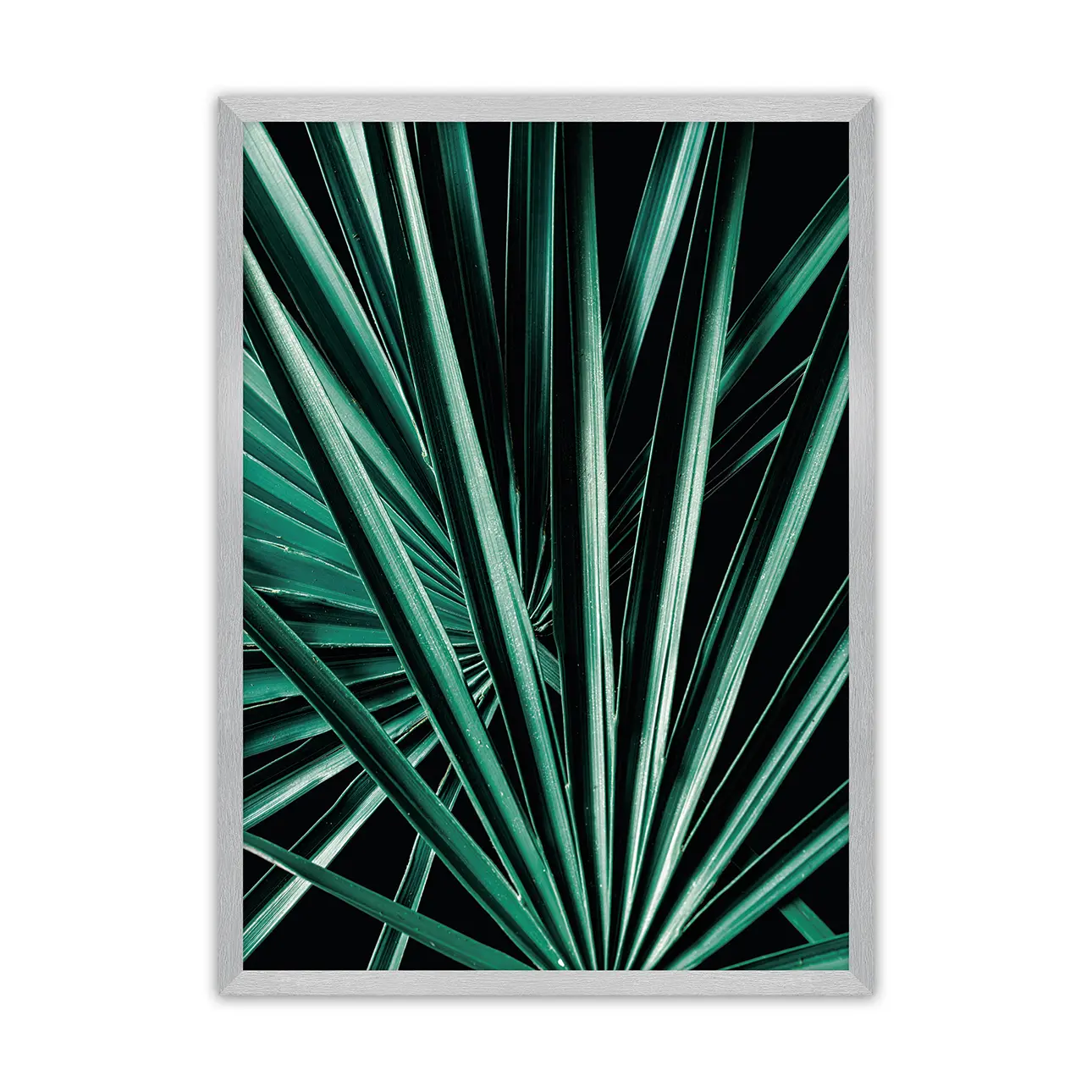 Dekoria Plakát Dark Palm Tree, 21 x  30 cm, Volba rámku: Stříbrný