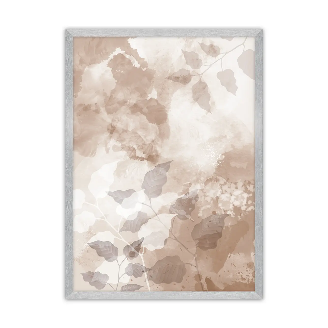 Dekoria Plakát Beige Art, 21 x 30 cm, Volba rámku: Stříbrný