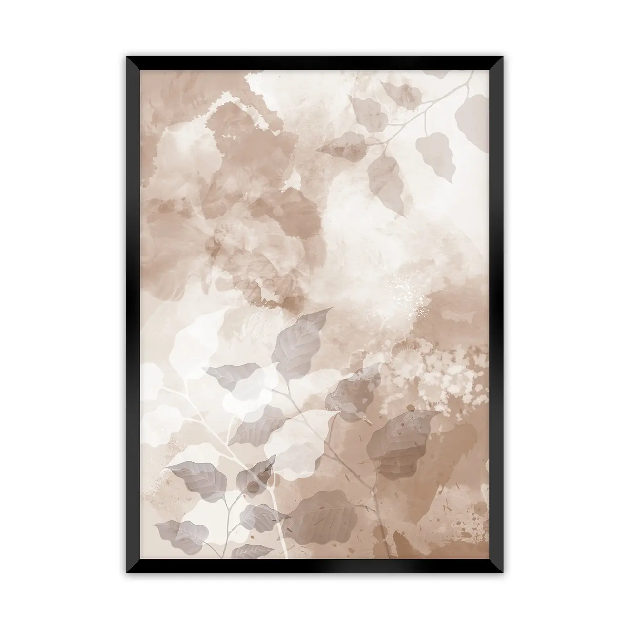 Dekoria Plakát Beige Art, 50 x 70 cm, Volba rámku: Černý