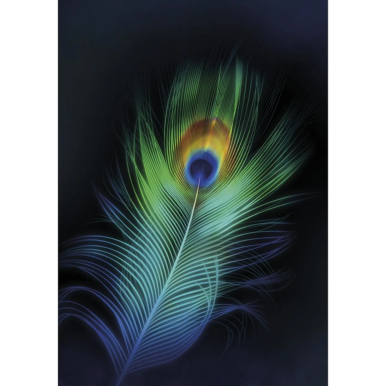 Dekoria Obraz na plátně Peacock Eye, 35 x 50 cm