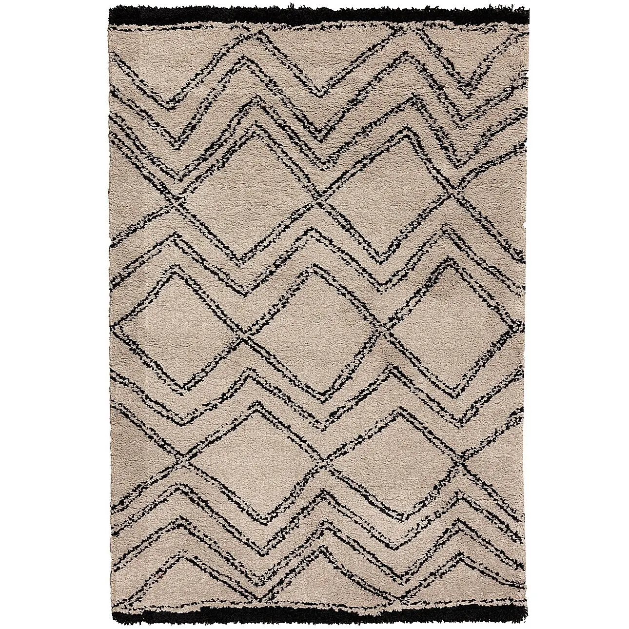 Dekoria Koberec Royal Nomadic sand/black 120x170cm, 120 x 170 cm