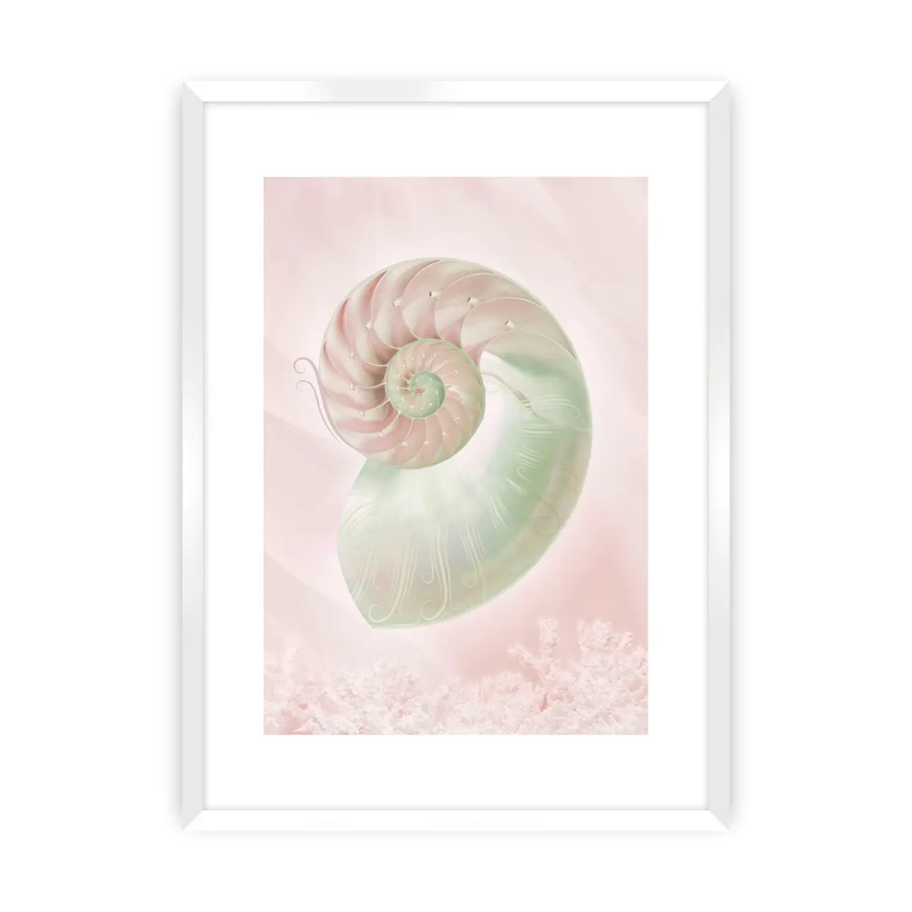 Dekoria Plakát Pastel Pink III, 70 x 100 cm, Zvolit rámek: Bílý