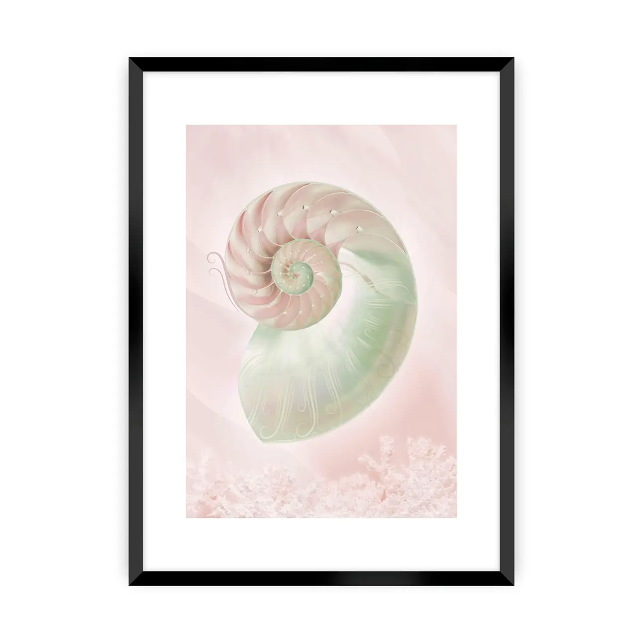 Dekoria Plakát Pastel Pink III, 40 x 50 cm, Zvolit rámek: Černý