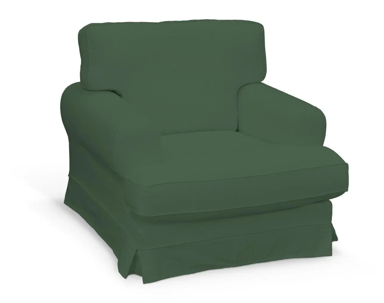 Dekoria Potah na křeslo IKEA Ekeskog, Forest Green - zelená, Potah na křeslo Ekeskog, Cotton Panama, 702-51