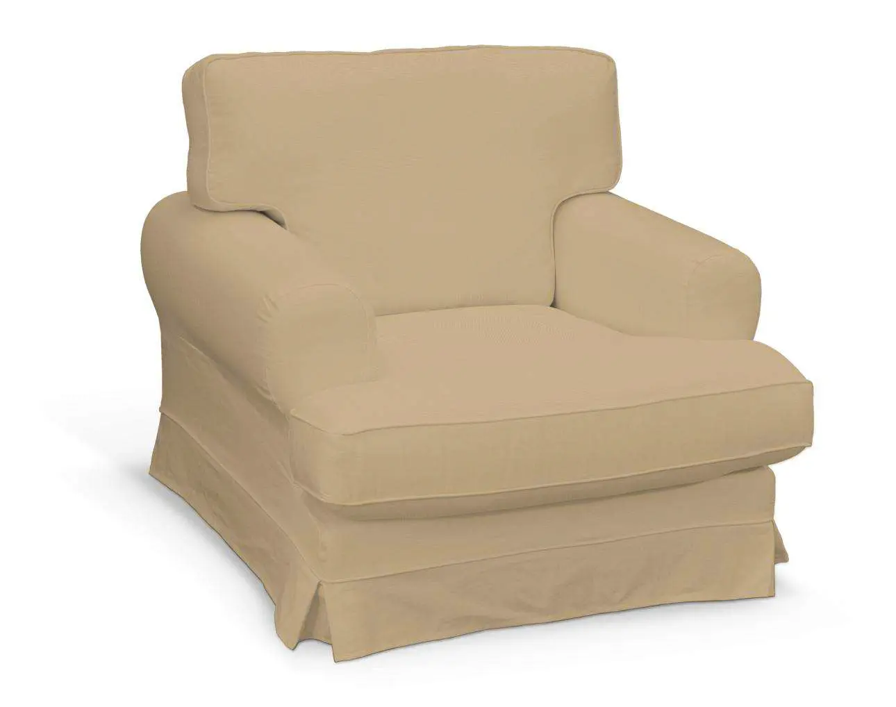 Dekoria Potah na křeslo IKEA Ekeskog, bílá káva, Potah na křeslo Ekeskog, Cotton Panama, 702-47