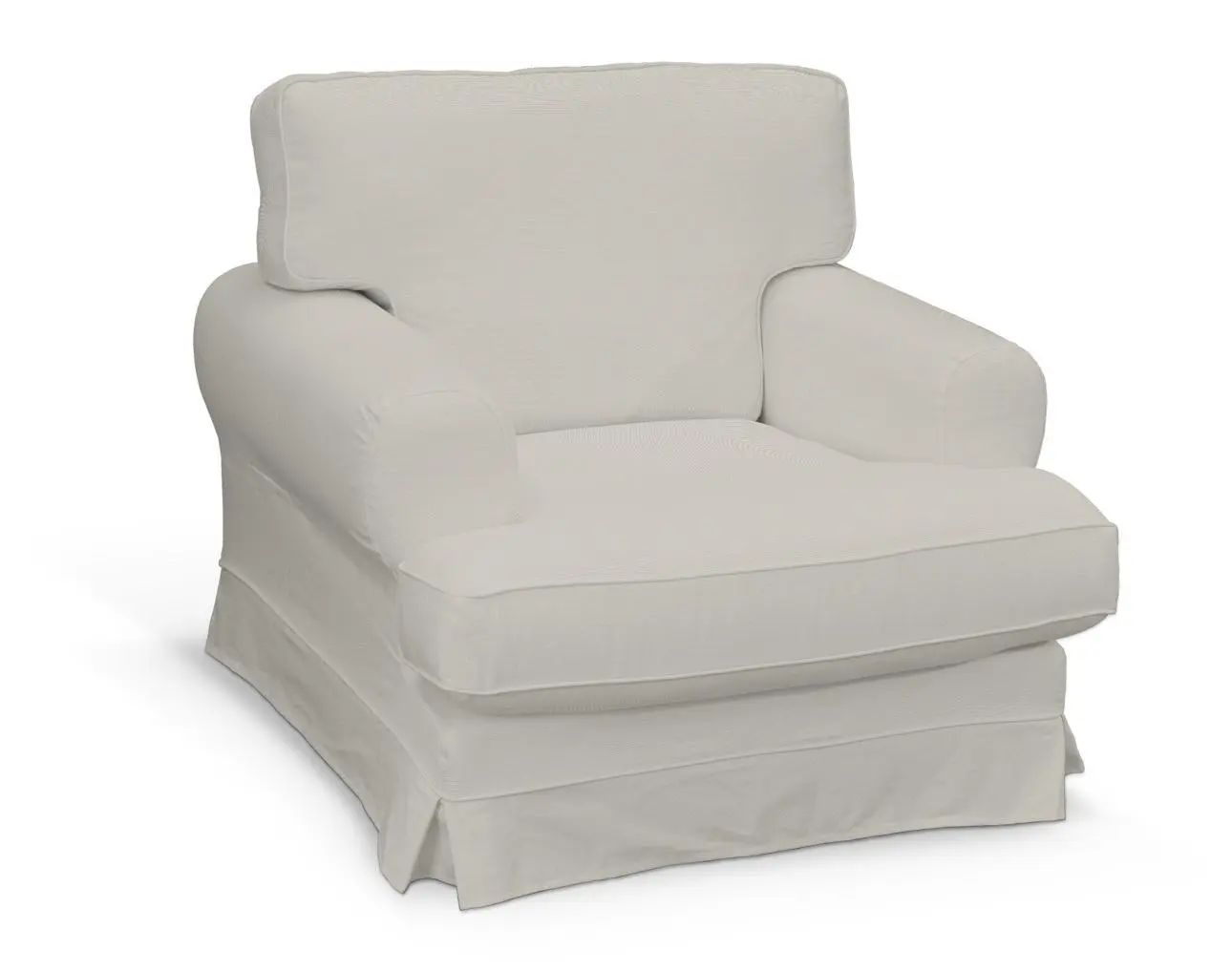 Dekoria Potah na křeslo IKEA Ekeskog, stříbrošedá, Potah na křeslo Ekeskog, Cotton Panama, 702-45