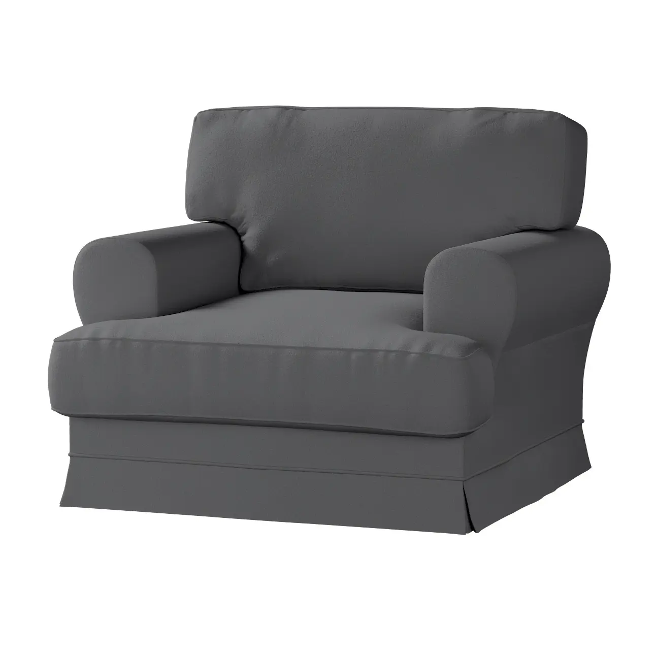 Dekoria Potah na křeslo IKEA Ekeskog, tmavě šedá, Potah na křeslo Ekeskog, Boucle Teddy, 702-83
