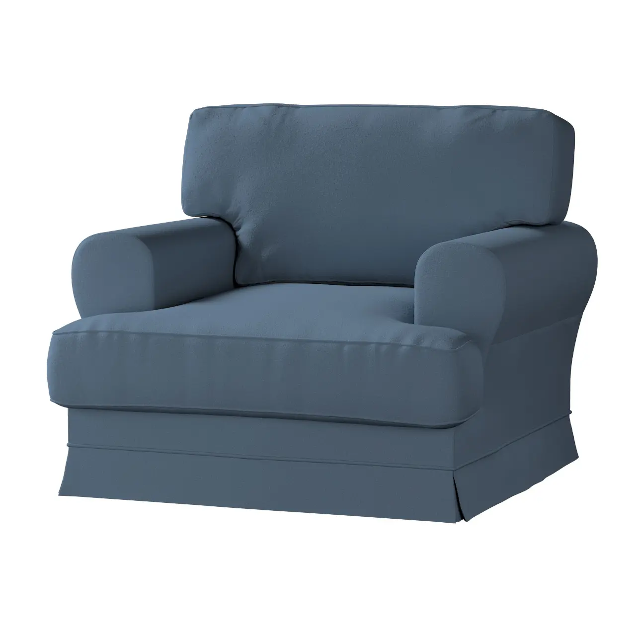 Dekoria Potah na křeslo IKEA Ekeskog, modrá, Potah na křeslo Ekeskog, Boucle Teddy, 702-86
