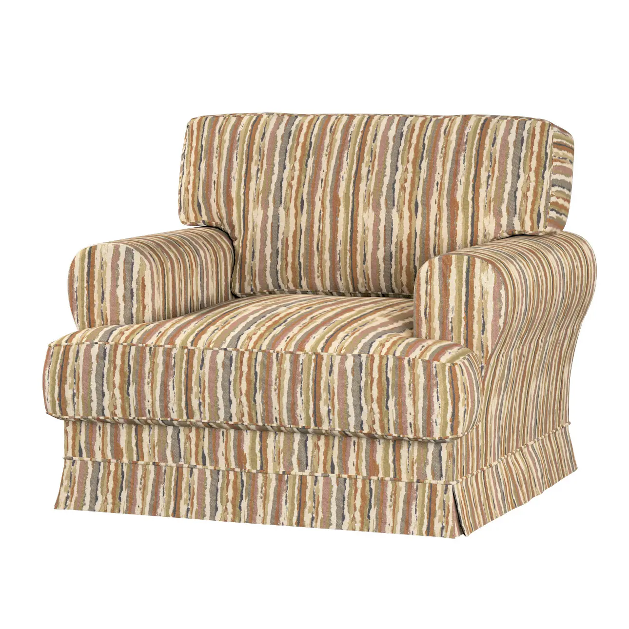 Dekoria Potah na křeslo IKEA Ekeskog, béžovo-olivová, Potah na křeslo Ekeskog, Cosy Home, 145-41