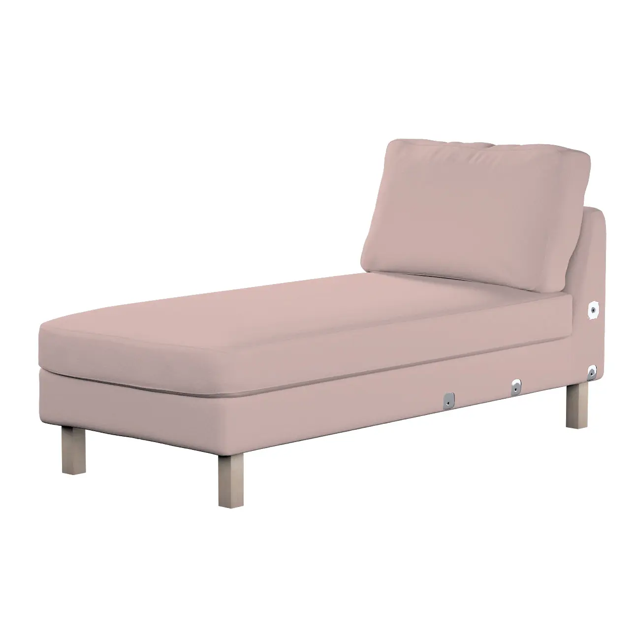 Dekoria Potah na přídavný šezlong IKEA Karlstad, krátký, růžová, Potah na přídavný šezlong Karlstad, Boucle Teddy, 702-84