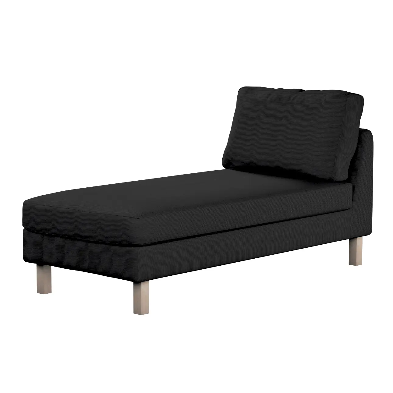 Dekoria Potah na šezlong IKEA Karlstad samostatný, krátký, černá, Potah na šezlong Karlstad samostatný, Etna, 705-00