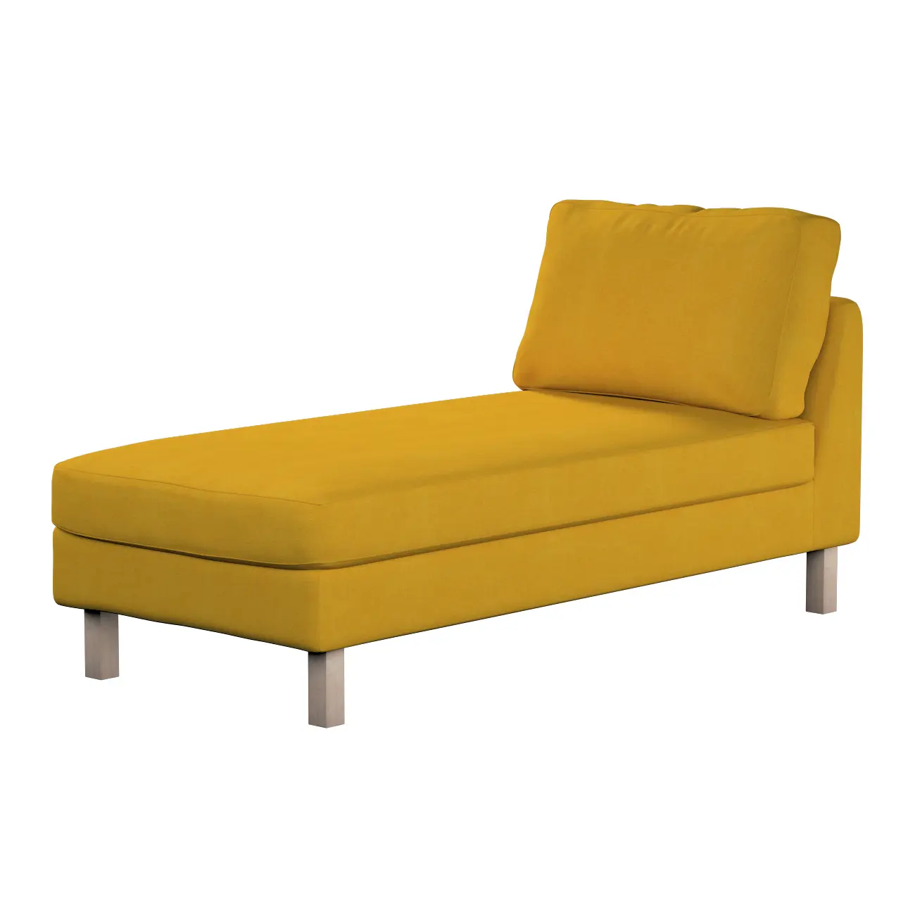 Dekoria Potah na šezlong IKEA Karlstad samostatný, krátký, hořčicový šenil, Potah na šezlong Karlstad samostatný, Etna, 705-04