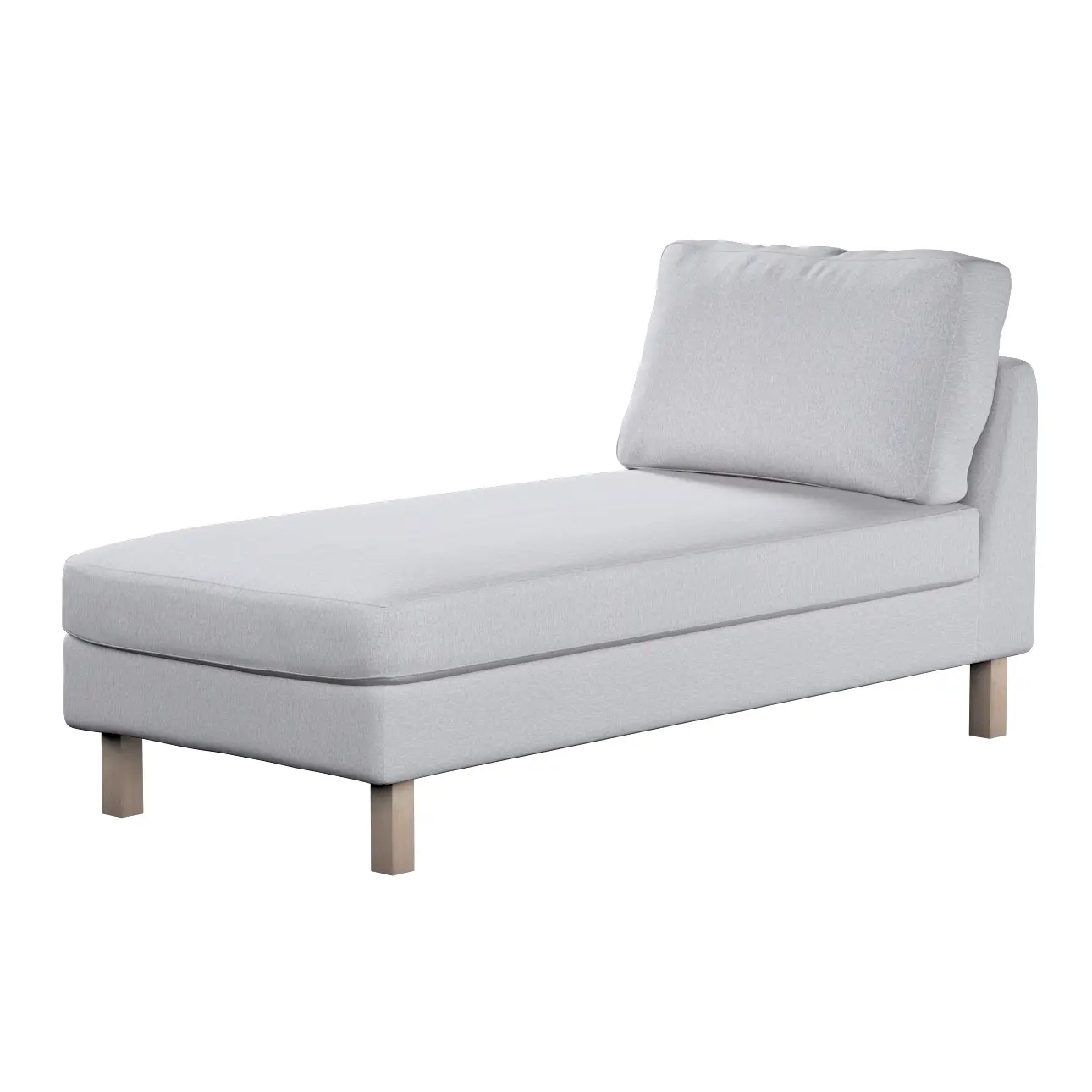 Dekoria Potah na šezlong IKEA Karlstad samostatný, krátký, světle šedý melanž, Potah na šezlong Karlstad samostatný, Amsterdam, 704-45