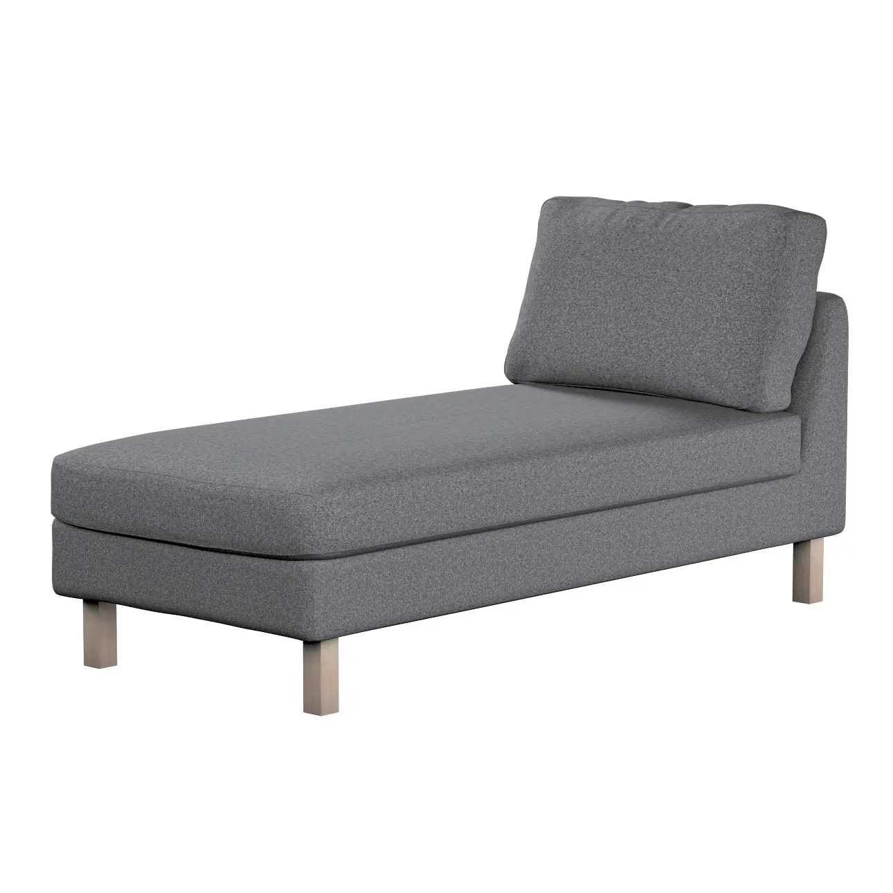 Dekoria Potah na šezlong IKEA Karlstad samostatný, krátký, tmavě šedý melanž, Potah na šezlong Karlstad samostatný, Amsterdam, 704-47