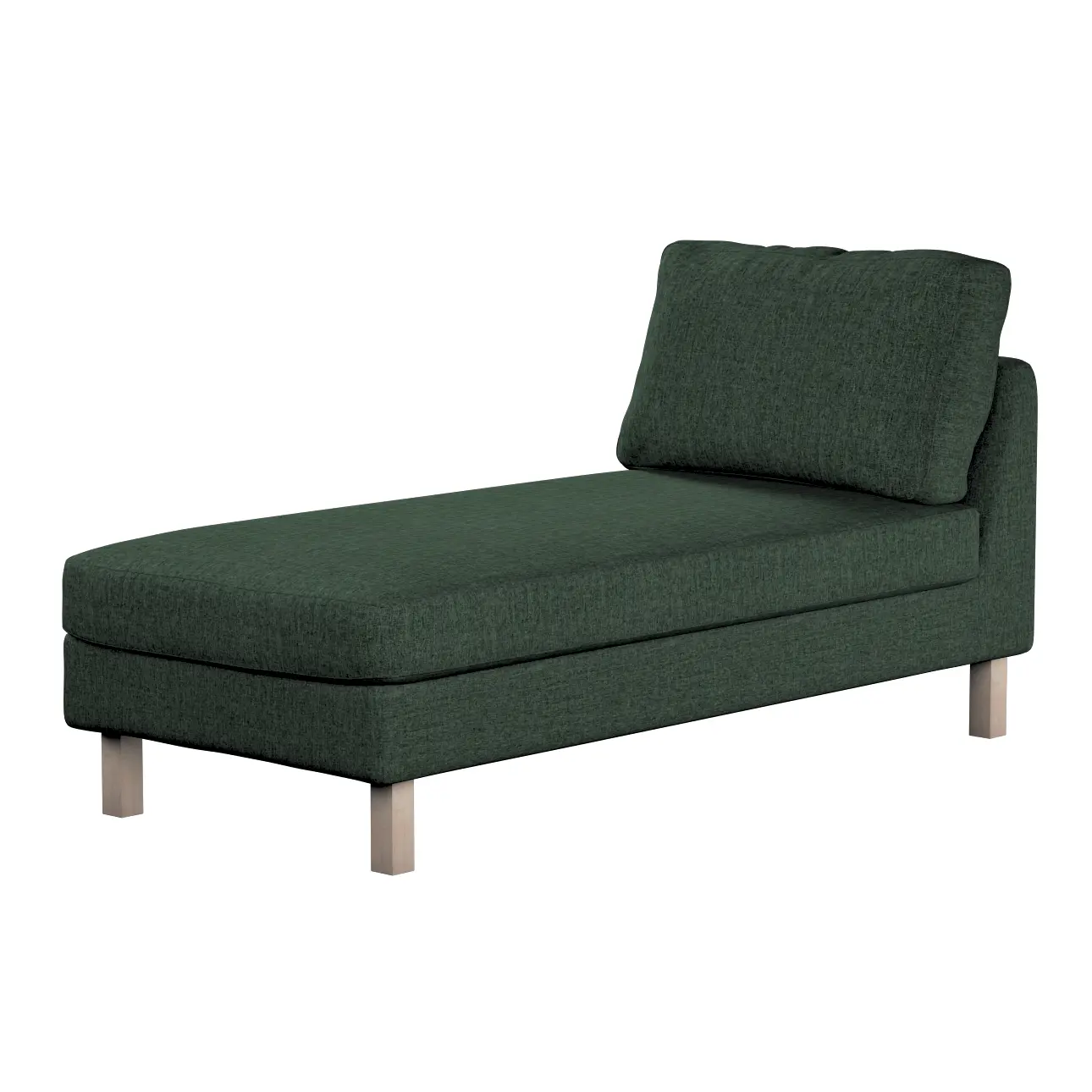 Dekoria Potah na šezlong IKEA Karlstad samostatný, krátký, lesní zelená, Potah na šezlong Karlstad samostatný, City, 704-81