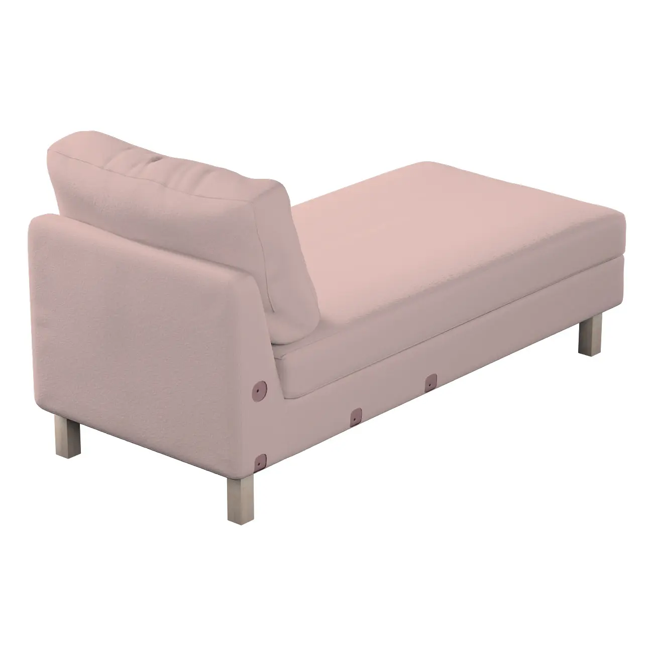 Dekoria Potah na šezlong IKEA Karlstad samostatný, krátký, růžová, Potah na šezlong Karlstad samostatný, Boucle Teddy, 702-84