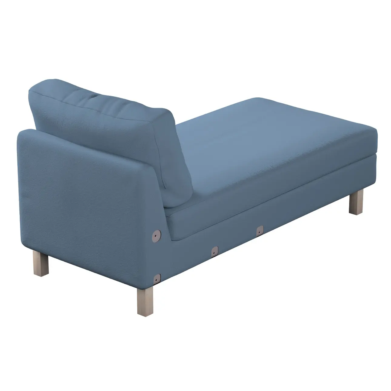 Dekoria Potah na šezlong IKEA Karlstad samostatný, krátký, modrá, Potah na šezlong Karlstad samostatný, Boucle Teddy, 702-86