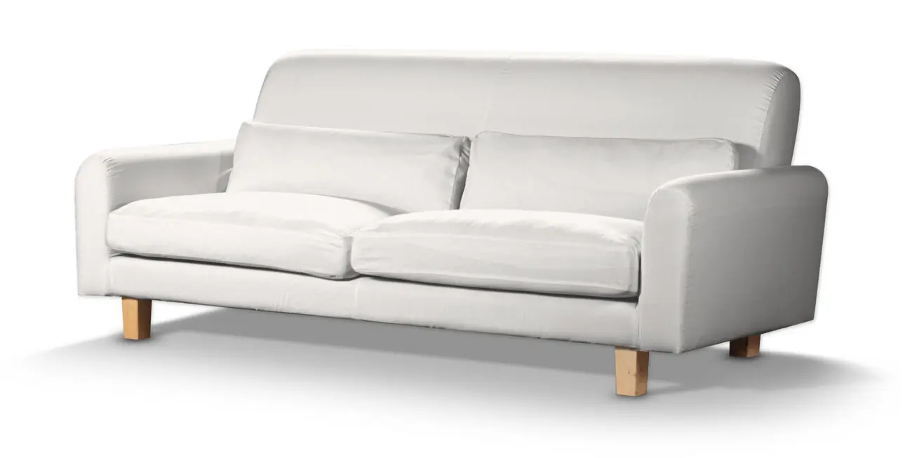 Dekoria Potah na pohovku IKEA Nikkala krátký, sněhová bílá, potah na pohovku Nikkala -krátký, Cotton Panama, 702-49