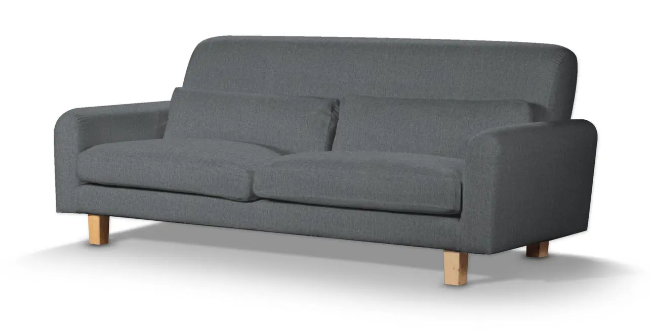 Dekoria Potah na pohovku IKEA Nikkala krátký, šedý grafit, potah na pohovku Nikkala -krátký, City, 704-86